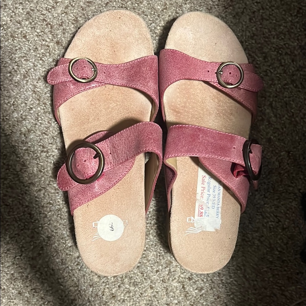 Dansko Sophie adjustable double strap sandals NEW
